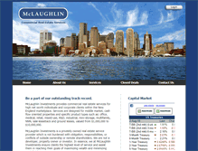 Tablet Screenshot of mclaughlininvestments.com